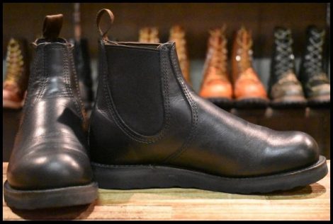 【7D 美品 24年】レッドウィング 3194 クラシックチェルシー サイドゴア ブラック ハーネス 黒 ブーツ redwing HOPESMORE