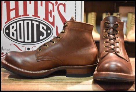 【8.5E 箱付 美品】WHITE’S ホワイツ セミドレス 2332W ディストレスド ブラウン 茶 ビブラム269 編み上げ ブーツ HOPESMORE