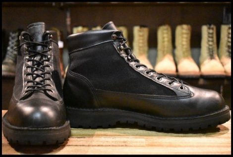 【10EE 良品 白タグ】Danner ダナーライトブラック 31400X 黒 ゴアテックス GORE-TEX ビブラム レースアップ 編み上げ ブーツ HOPESMORE