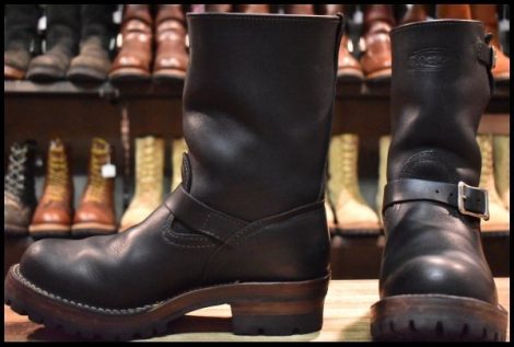 【9.5E 良品 12年】WESCO ウエスコ カスタムボス ブラック 黒 9インチハイト ビブラム100ダブルミッド ブーツ BOSS HOPESMORE