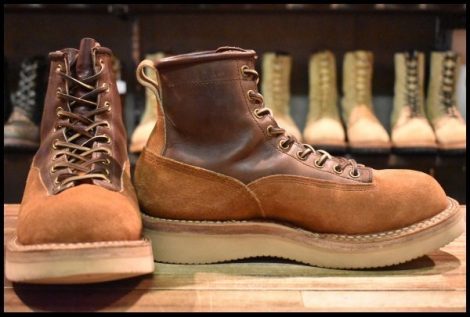 【8.5E 箱付 良品 Country別注】WHITE’S ホワイツ ノースウエストLTT 350BNWCROLTT ハーベストラフアウト×ブラウン 茶 ブーツ HOPESMORE