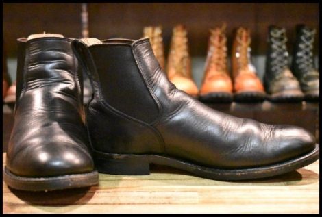 【9D 良品 17年】レッドウィング 9079 ミルワン コングレス Mil-1 サイドゴア ブラック 黒 チェルシー ブーツ redwing HOPESMORE