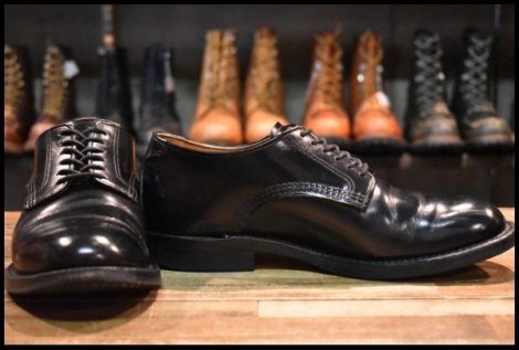 【7.5D 良品 18年】レッドウィング 9087 Mil-1 ミルワン ブルーチャー オックスフォード ブラックエスカイヤ ブーツ redwing HOPESMORE