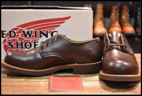 【6D 箱付 DEAD 羽タグ】レッドウィング 8100 オックスフォード ガラスレザー コレクテッドグレイン フォアマン redwing HOPESMORE