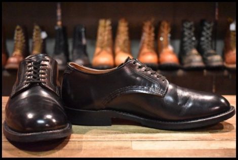 【8.5D 良品 19年】レッドウィング 9087 Mil-1 ミルワン ブルーチャー オックスフォード ブラックエスカイヤ ブーツ redwing HOPESMORE