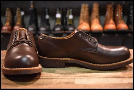 【6D 箱付 DEAD 羽タグ】レッドウィング 8100 オックスフォード ガラスレザー コレクテッドグレイン フォアマン redwing HOPESMORE