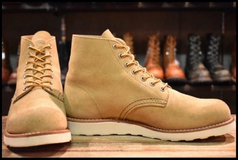 【8.5D 美品 25年】レッドウィング 8167 スエード アイリッシュセッター ホーソーンアビレーン プレーントゥ ブーツ redwing HOPESMORE