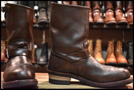 【9D 良品 09年】レッドウィング 2967 エンジニア 茶 チョコレート クローム ブラウン スチールトゥ ブーツ redwing 2269 HOPESMORE
