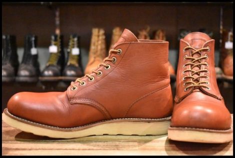 【9D 良品 09年】レッドウィング 8166 アイリッシュセッター 赤茶 オロラセット プレーントゥ 編み上げ ブーツ redwing HOPESMORE