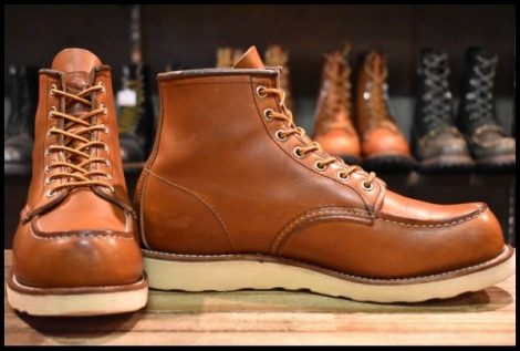 【9D 箱付 良品 19年】レッドウィング 875 アイリッシュセッター 茶 オロレガシー モックトゥ レースアップ ブーツ redwing HOPESMORE