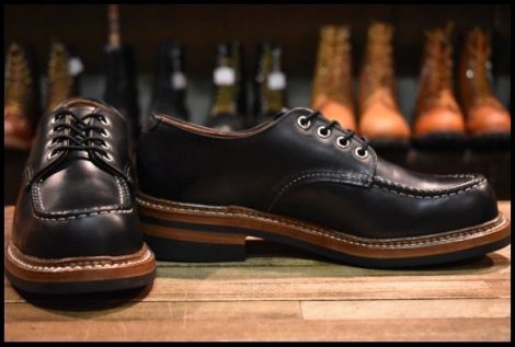 【6.5D 箱付 美品 11年 カスタム】レッドウィング 8106 オックスフォード 黒 ブラッククローム モックトゥ ブーツ redwing HOPESMORE