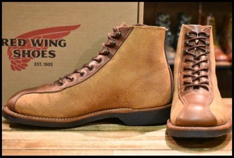 【6.5D 箱付 美品 18年】レッドウィング 8827 アウティング 茶 ミュールスキナー＆ティークフェザーストーン ブーツ redwing HOPESMORE