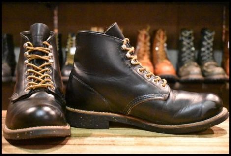 【7.5D 良品 旧羽タグ】レッドウィング 8153 アイリッシュセッター 黒 ブラッククローム 編み上げ ブーツ redwing HOPESMORE