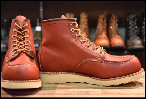 【7E 美品 13年】レッドウィング 8875 アイリッシュセッター 赤茶 オロラセット モックトゥ 編み上げ ブーツ redwing HOPESMORE