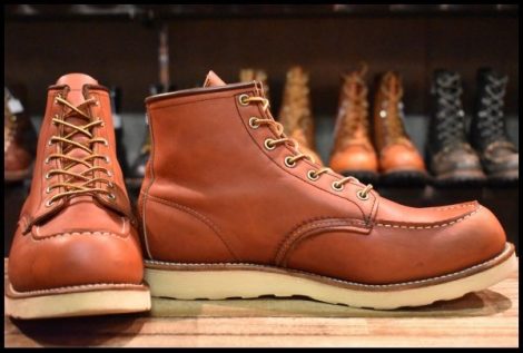 【11D 良品 10年】レッドウィング 8875 アイリッシュセッター 赤茶 オロラセット モックトゥ 編み上げ ブーツ redwing HOPESMORE