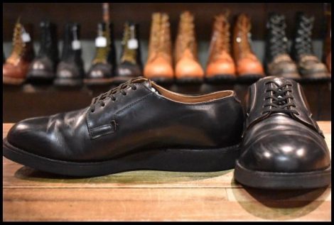 【9D 良品 羽タグ 90’S】レッドウィング 101 ポストマン シューズ 黒 ブラック シャパラル 短靴 ブーツ redwing HOPESMORE