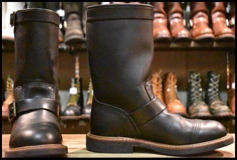 【7D 箱付 良品 11年】レッドウィング 8122 アイアンスミス エンジニア ブラック ハーネス 黒 キャップトゥ ブーツ redwing HOPESMORE