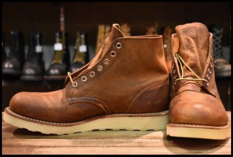 【8D 未使用 10年】レッドウィング 9111 アイリッシュセッター 茶 カッパー ラフ＆タフ プレーントゥ ブーツ redwing HOPESMORE