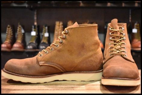 【10D 良品 09年】レッドウィング 8181 スエード アイリッシュセッター 茶 ミュールスキナー プレーントゥ ブーツ redwing HOPESMORE