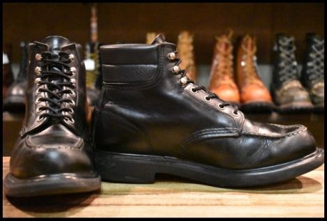【8.5E 良品 14年】レッドウィング 8133 スーパーソール ブラッククローム モック 編み上げ レースアップ ブーツ redwing HOPESMORE