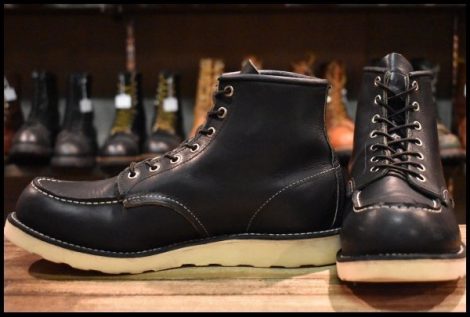 【10D 良品 12年】レッドウィング 9075 アイリッシュセッター 黒 ブラック ハーネス モック ブーツ redwing 8179 8130 HOPESMORE