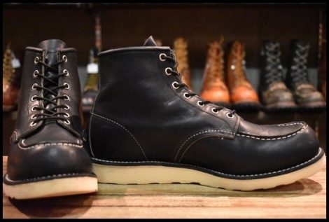 【10D 良品 12年】レッドウィング 9075 アイリッシュセッター 黒 ブラック ハーネス モック ブーツ redwing 8179 8130 HOPESMORE