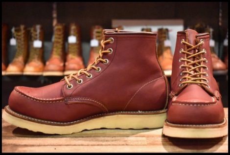【8E 美品 犬タグ 98年】レッドウィング 8875 アイリッシュセッター 赤茶 オロラセット モックトゥ ブーツ redwing HOPESMORE