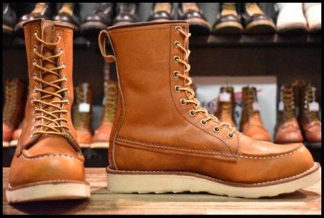 【8D 美品 22年】レッドウィング 877 ロング アイリッシュセッター 茶 オロレガシー モックトゥ 編み上げ ブーツ redwing HOPESMORE
