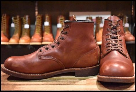 【10D 良品 15年】レッドウィング 2961 ブラックスミス 茶 ブラウン プレーントゥ レースアップ 編み上げ ブーツ redwing HOPESMORE