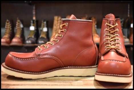 【8.5E 良品 犬タグ復刻 19年】レッドウィング 8875 アイリッシュセッター 赤茶 オロラセット モックトゥ ブーツ redwing HOPESMORE