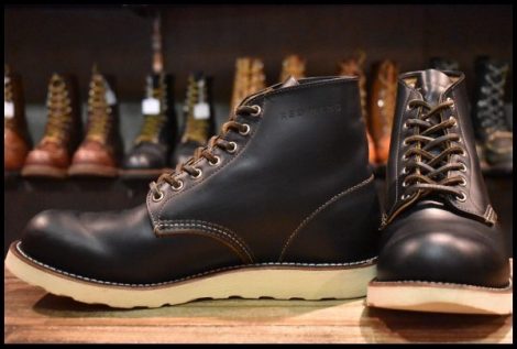【9.5D 良品 16年】レッドウィング 9870 アイリッシュセッター ブラック クローンダイク プレーントゥ 黒 ブーツ redwing HOPESMORE
