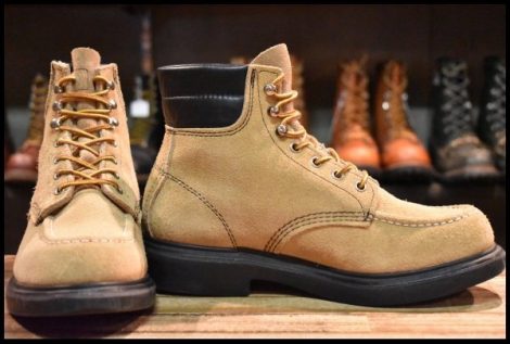 【7E 良品 羽タグ】レッドウィング 8118 スエード スーパーソール ラフアウト モック 編み上げ ブーツ redwing HOPESMORE