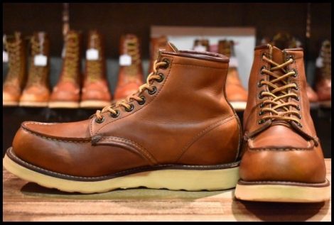 【7E 良品 サイド羽タグ 98年】レッドウィング 875 アイリッシュセッター 茶 オロイジナル モックトゥ 編み上げ ブーツ redwing HOPESMORE
