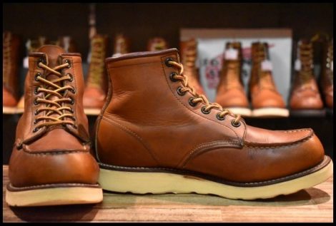 【7E 良品 サイド羽タグ 98年】レッドウィング 875 アイリッシュセッター 茶 オロイジナル モックトゥ 編み上げ ブーツ redwing HOPESMORE