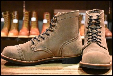 【7.5D 美品 22年】レッドウィング 8087 アイアンレンジャー ミュールスキナーラフアウト 編み上げ ブーツ redwing HOPESMORE