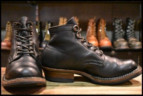 【8E 箱付 良品】WHITE’S ホワイツ 2332W セミドレス ブラックドレス 黒 レースアップ 編み上げ ビブラム269シングル ブーツ HOPESMORE
