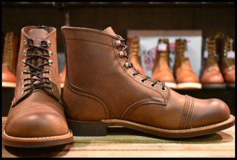 【8D 箱付 美品 24年】レッドウィング 8111 アイアンレンジャー 茶 アンバー ハーネス キャップトゥ ブラウン ブーツ redwing HOPESMORE