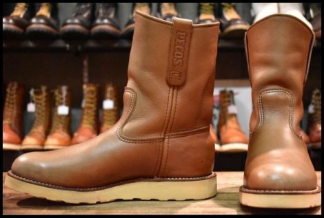 【7E 難あり 05年】レッドウィング 8866 ペコス 赤茶 オロラセット プルオン クッションソール ブーツ redwing pecos HOPESMORE