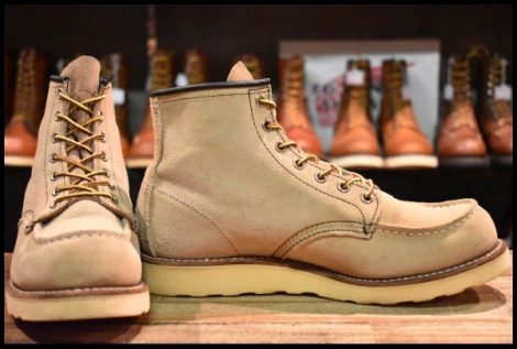 【8.5D 良品 10年】レッドウィング 8173 スエード アイリッシュセッター ホーソーン ラフアウト モックトゥ ブーツ redwing HOPESMORE