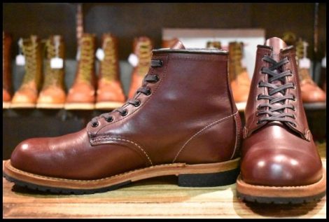 【8D 美品 19年】レッドウィング 9411 ベックマン ブラックチェリー フェザーストーン プレーントゥ ブーツ redwing HOPESMORE