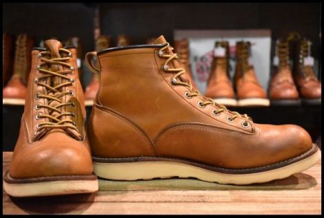 【9D 中古 09年】レッドウィング 2904 ラインマン 茶 ブラウン オロイジナル LTT 編み上げ レースアップ ブーツ redwing HOPESMORE