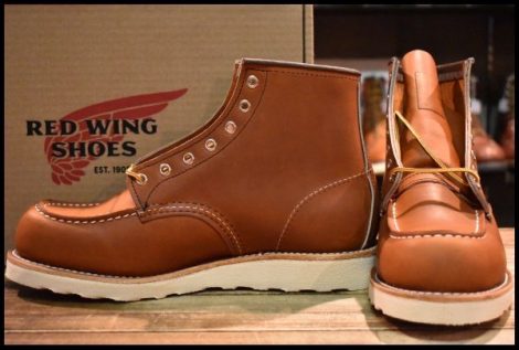 【8.5E 箱付 未使用 26年】レッドウィング 875 アイリッシュセッター 茶 オロレガシー モック レースアップ ブーツ redwing HOPESMORE