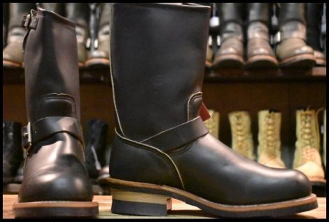 【7D 箱付 DEAD PT91プリント 94年】レッドウィング 2268 エンジニア ブラッククローム スチールトゥ ブーツ redwing HOPESMORE