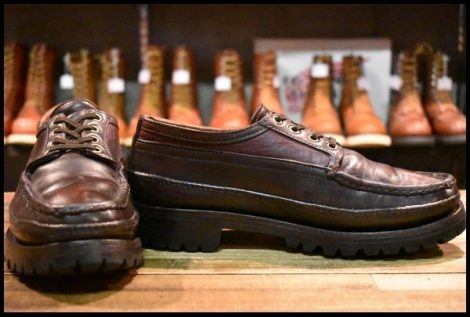 【8E 良品】RUSSELL MOCCASIN ラッセルモカシン オネイダ オックスフォード バーガンディ ダブルモカシン ダブルバンプ ブーツ HOPESMORE