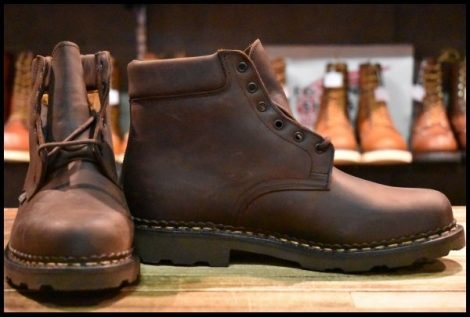 【5.5F 箱付 未使用】Paraboot パラブーツ STUART MARCHE2 748101 MARRON-GRINGO マロン レースアップ ブーツ HOPESMORE
