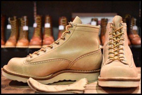 【5E 良品 00年】WESCO ウエスコ カスタムジョブマスターLTT バーラップ 5インチハイト 編み上げ ビブラム1010シングル ブーツ HOPESMORE