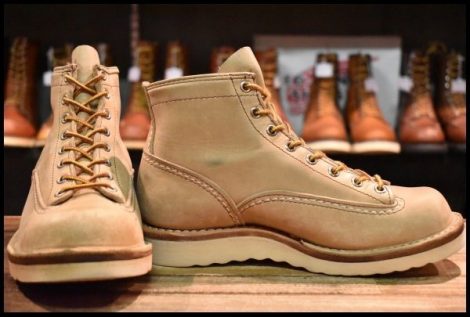 【5E 良品 00年】WESCO ウエスコ カスタムジョブマスターLTT バーラップ 5インチハイト 編み上げ ビブラム1010シングル ブーツ HOPESMORE