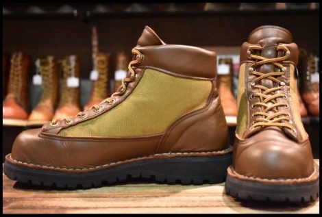 【7EE 良品 白タグ】Danner ダナーライト 30440 ブラウン カーキ ゴアテックス GORE-TEX 編み上げ ハイキング ブーツ HOPESMORE