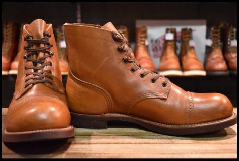 【10D 良品 13年】レッドウィング 8011 アイアンレンジ マンソン ホワイト アッシュセトラー キャップトゥ ブーツ redwing HOPESMORE
