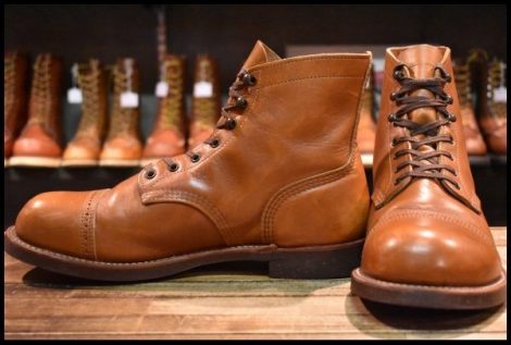 【10D 良品 13年】レッドウィング 8011 アイアンレンジ マンソン ホワイト アッシュセトラー キャップトゥ ブーツ redwing HOPESMORE
